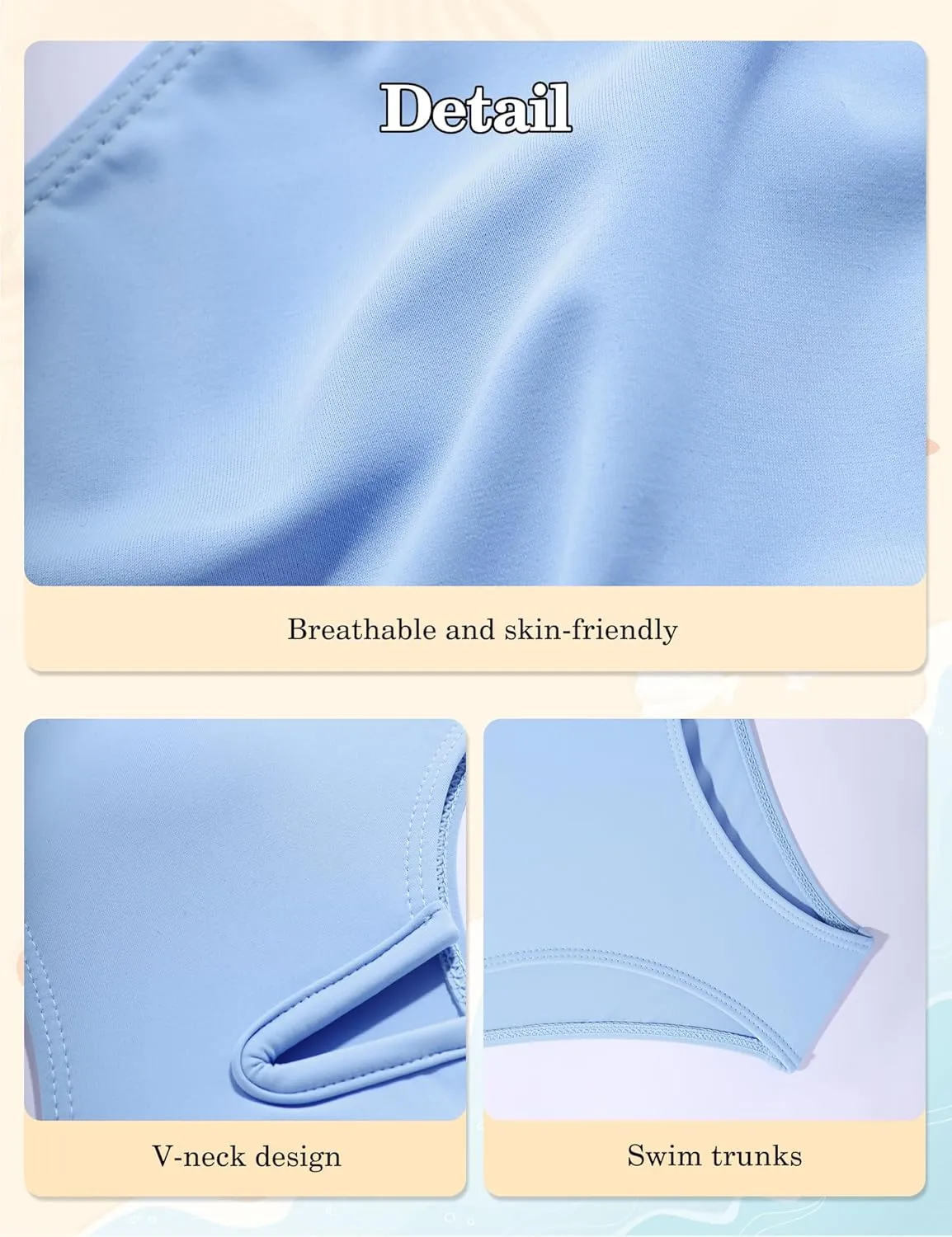 Girls Swimsuit 2 Piece V-Neck Cutout Girls' Swimwear Top High Waisted Bottom Bathing Suits for Teens 7-16 Years