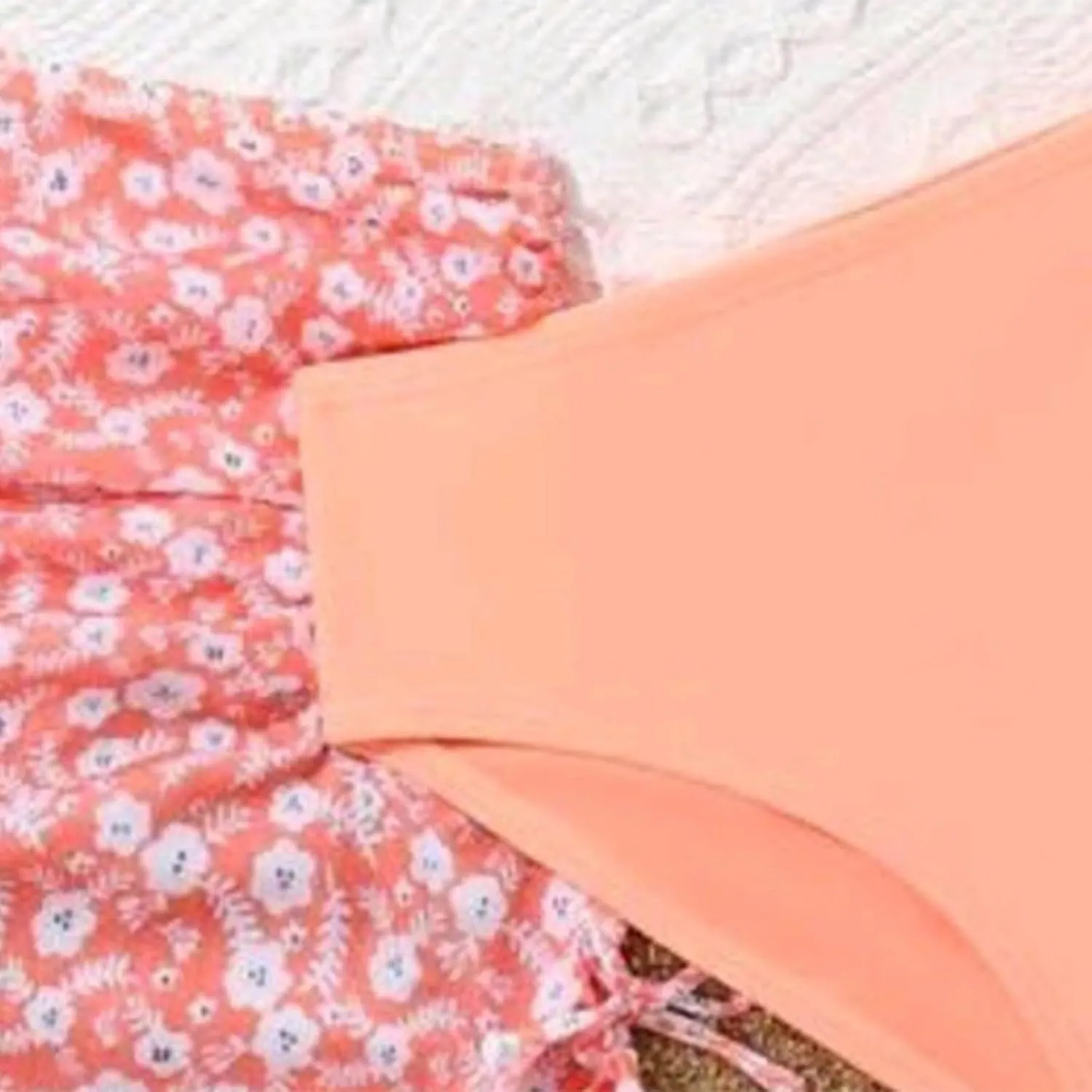 Girls Swimsuit 3 Piece Bathing Suits Quick Dry Floral Print Bikini Set with Beach Cover Up Hawaii Beach Kids Swimwear