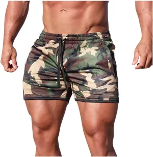 GOKKILRW Men's Gym Workout Shorts Lightweight Quick Dry Bodybuilding Pants Training Running Sports Joggers Beach Board Shorts