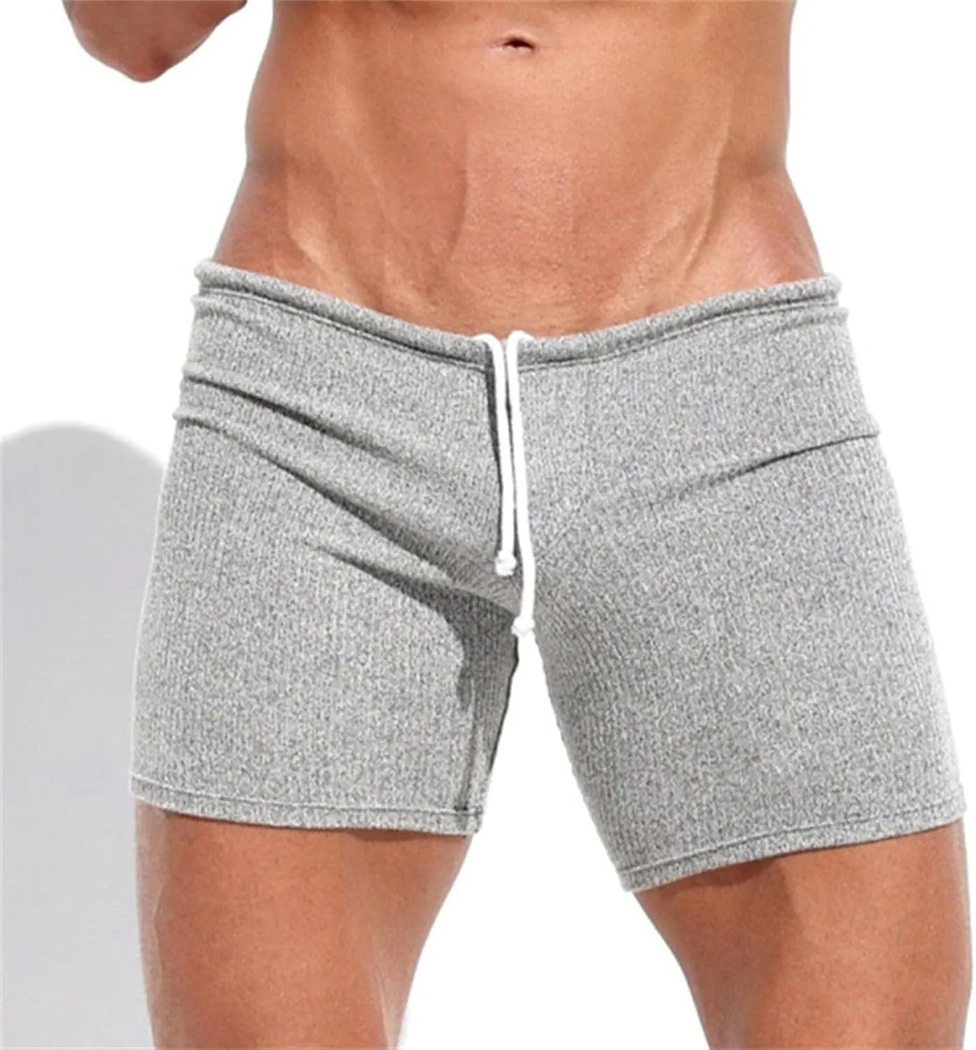 GOKKILRW Mens Shorts Gym Workout Breathable Stretchy Boxer Trunks Casual Athletic Shorts Summer Skinny Sexy Underpants 3 Inch