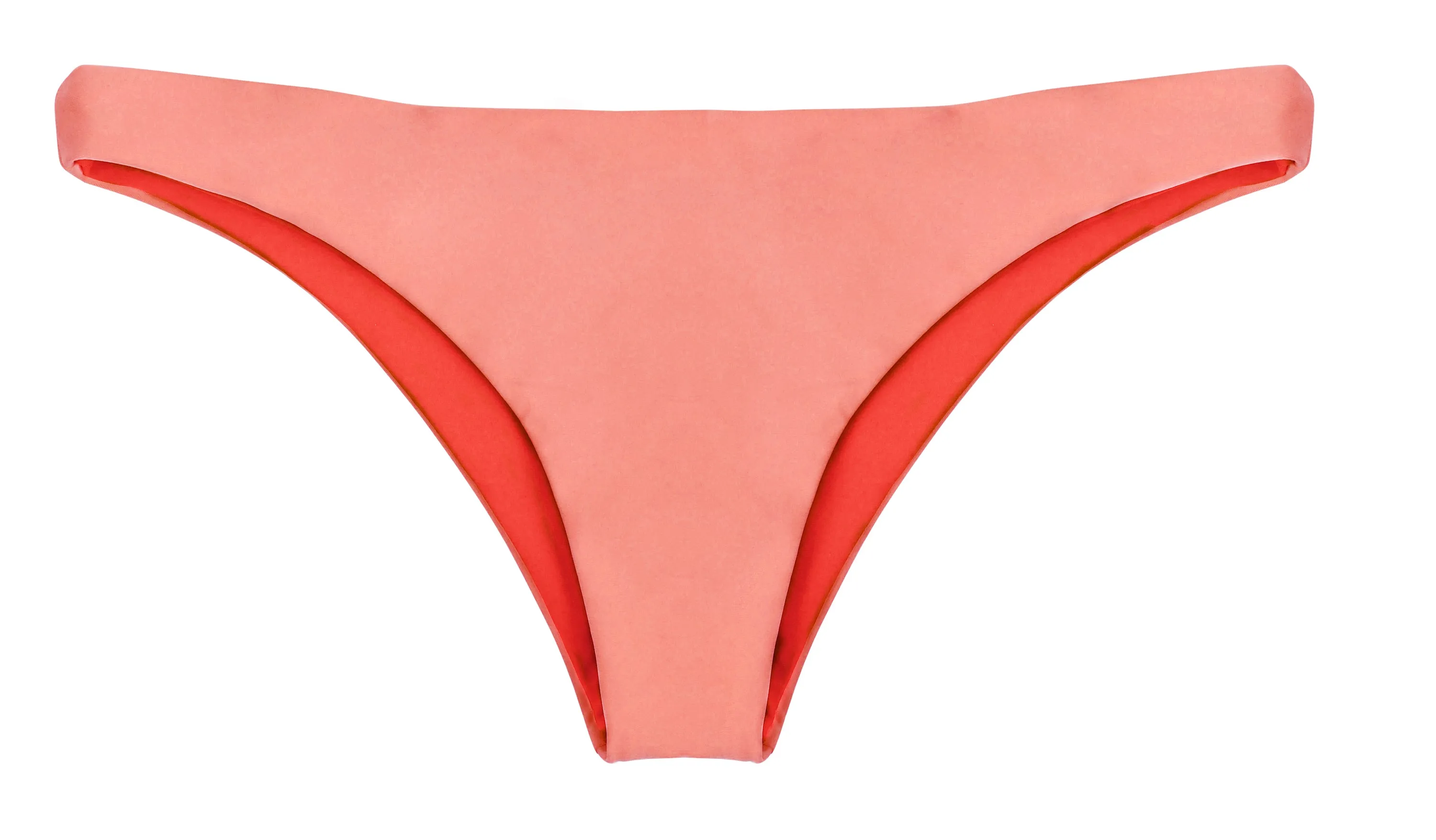 Gosia Reversible Cheeky Bikini Bottom (Coral/Rose)