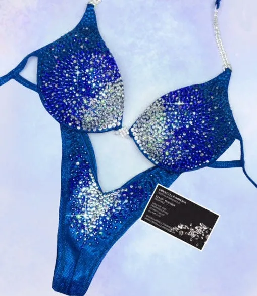 Gradient Sparkle wellness competition bikini