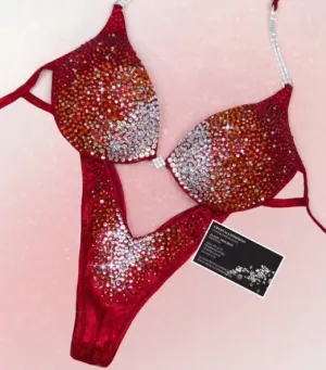 Gradient Sparkle wellness competition bikini