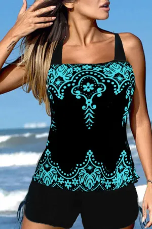 Graphic Print Pretty Tankini