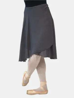 Gray Wrap Long Dance Skirt MP310