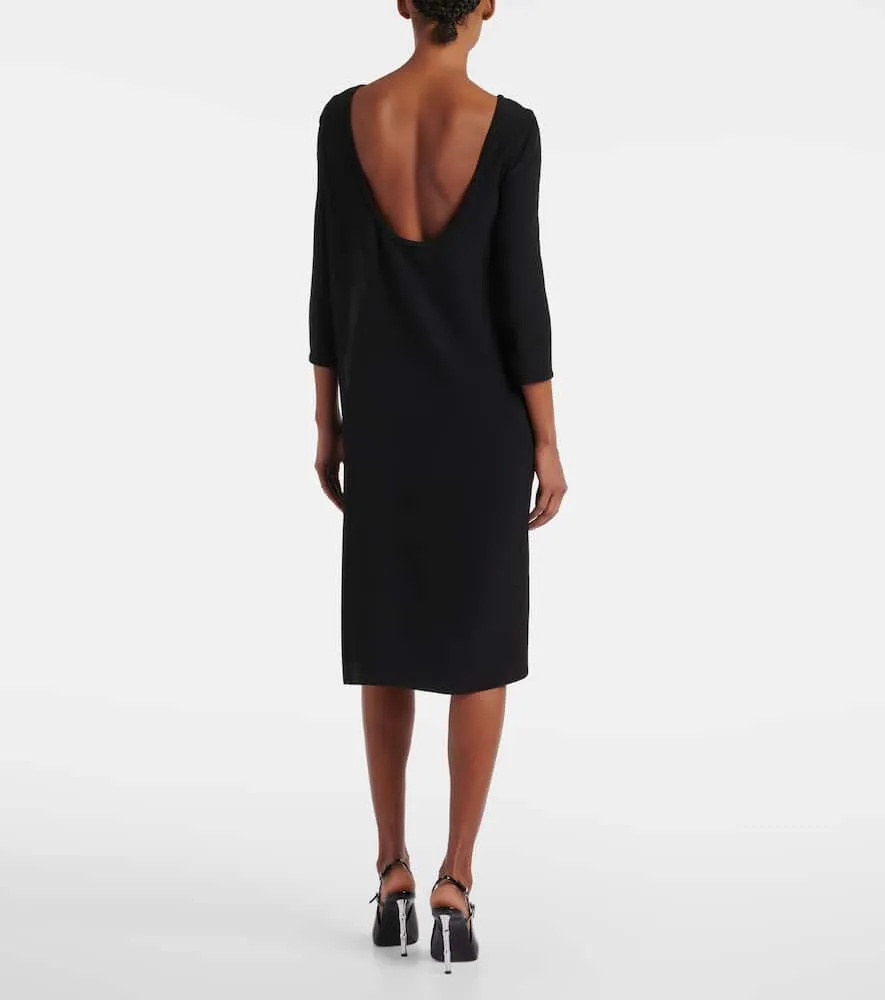 Gucci Double G belted cady midi dress