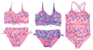GX-LT444-18 - Wholesale Little Girls Butterfly Themed One-Piece & Two-Pieces Swimsuits