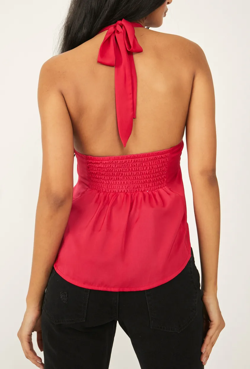 Halter Open Slit Tank