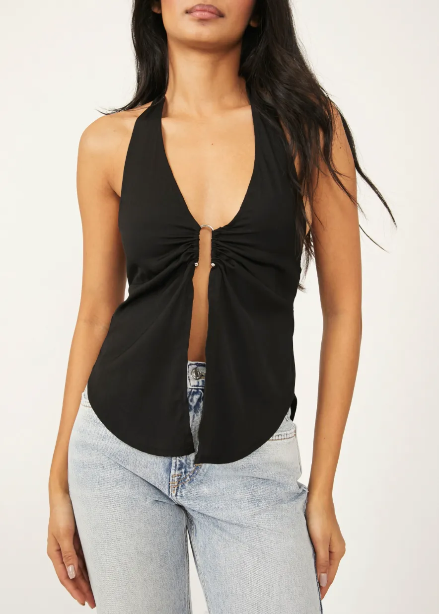 Halter Open Slit Tank