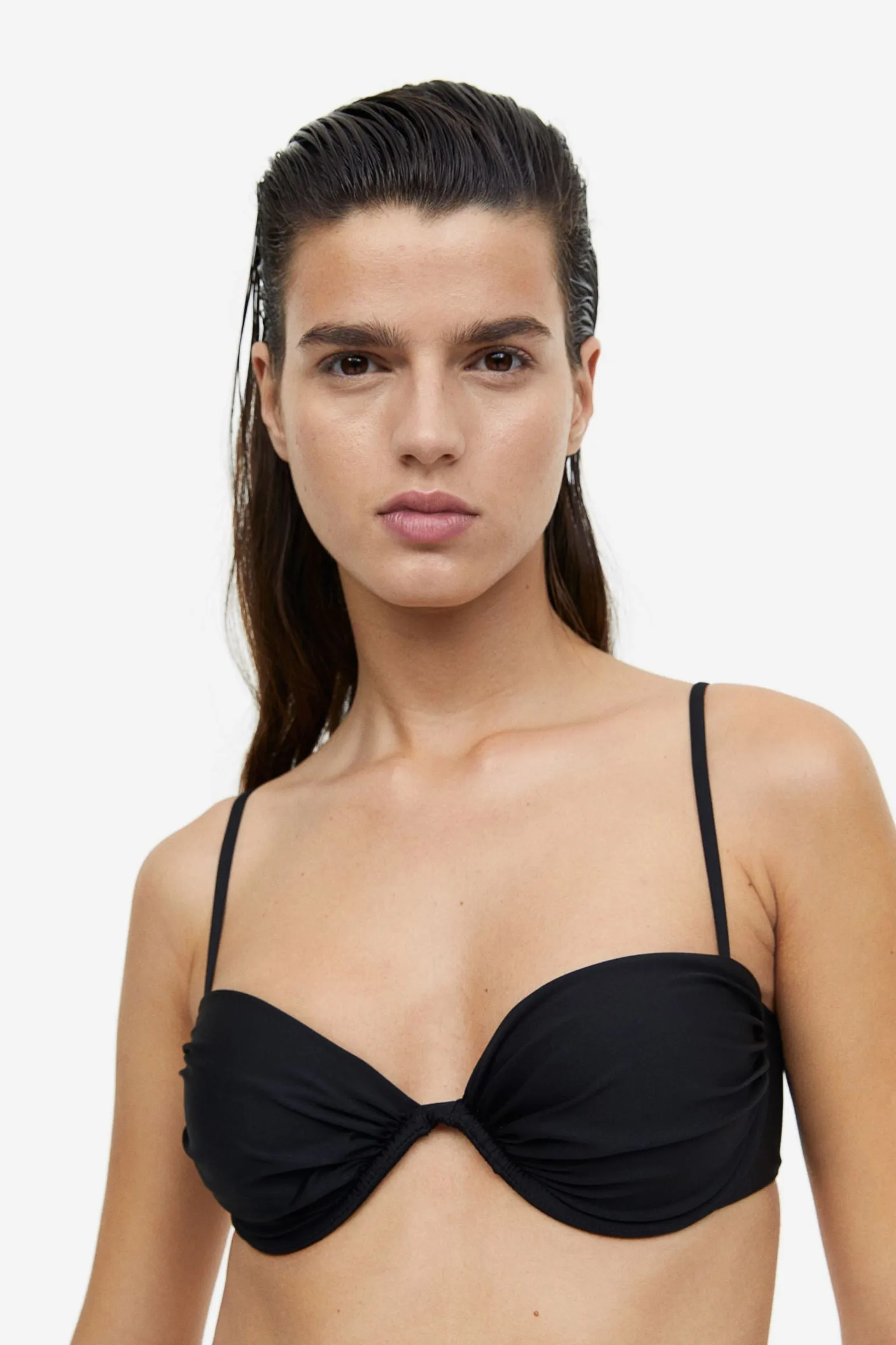 H&M Padded bikini top, black