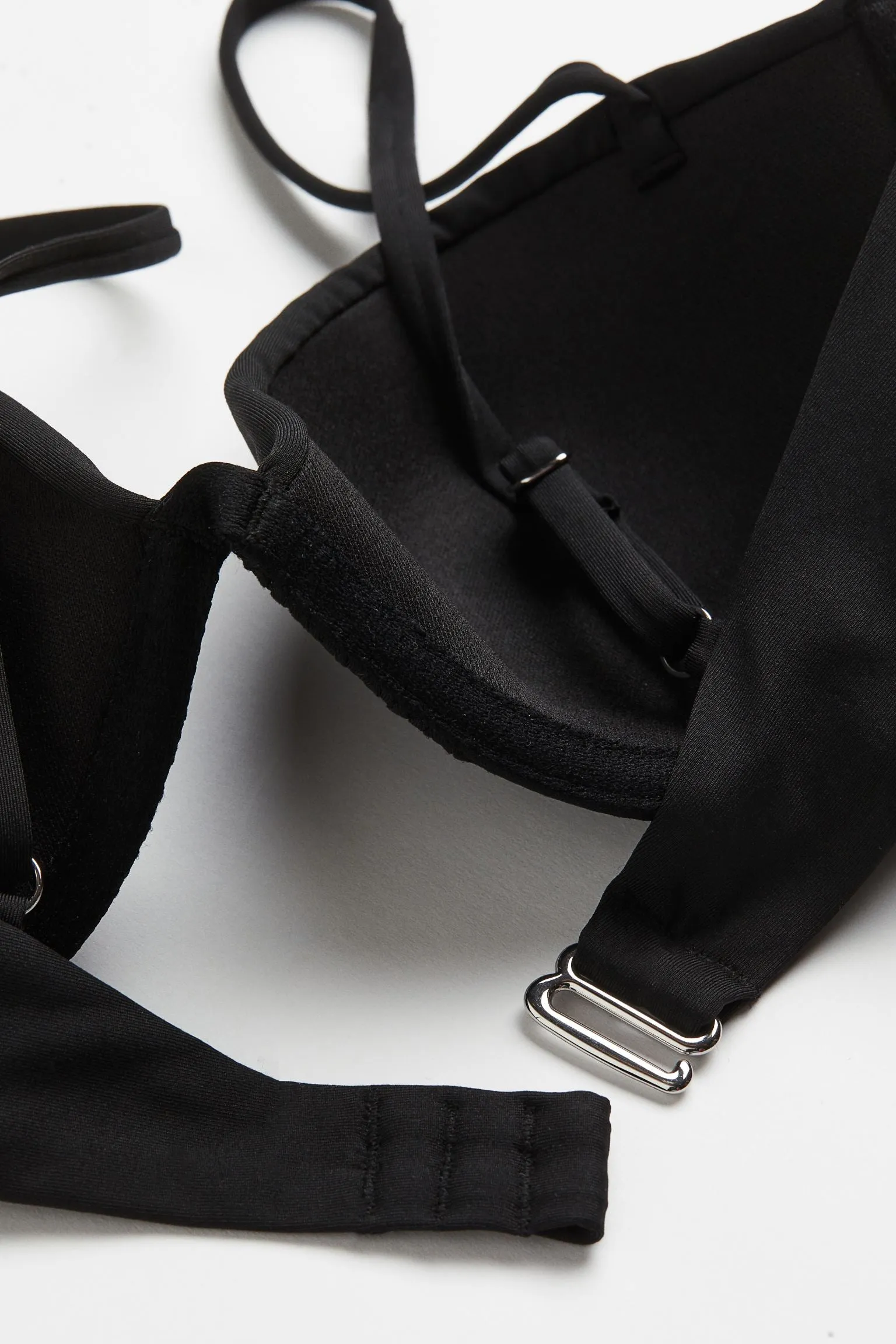 H&M Padded bikini top, black
