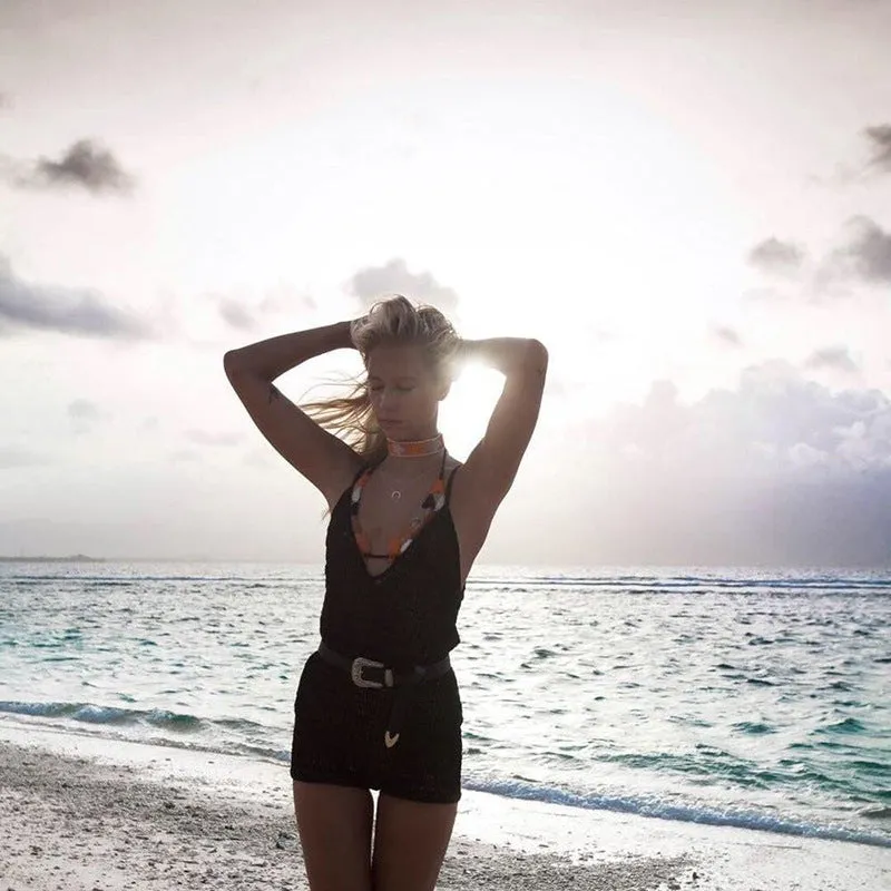 Hand Crochet One-piece Romper
