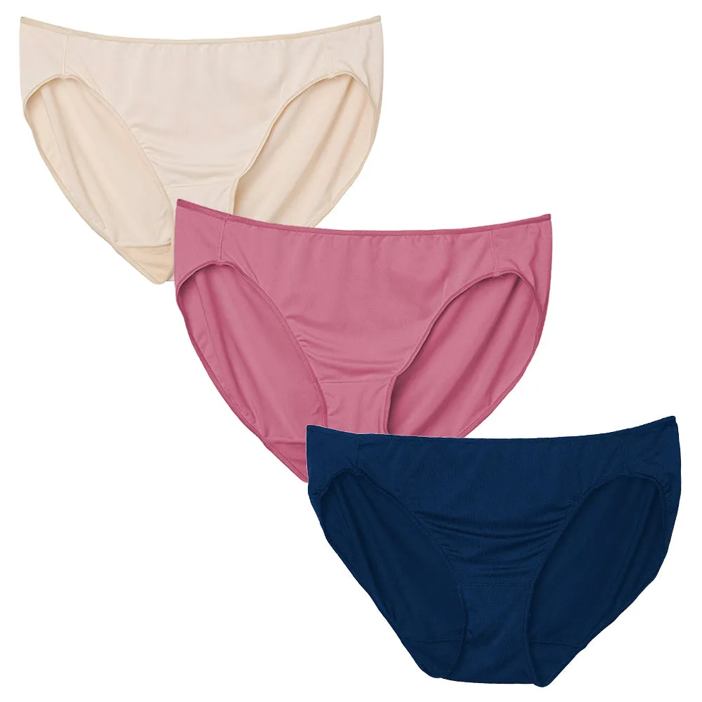Hanes Ladies 3 Pack Smooth Stretch Tagless Bikinis