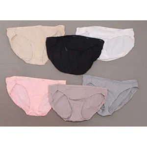 Hanes Women's 6 Pairs Core Cotton Bikini Panties