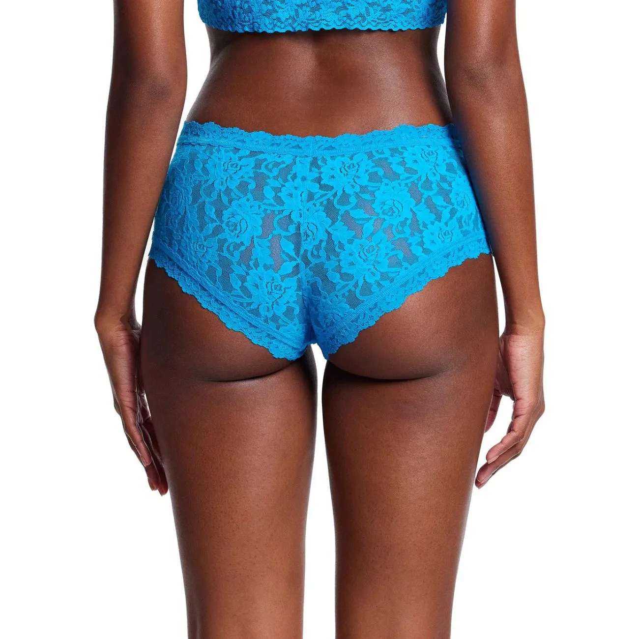 Hanky Panky Signature Lace Boyshort in Ocean Eyes Blue