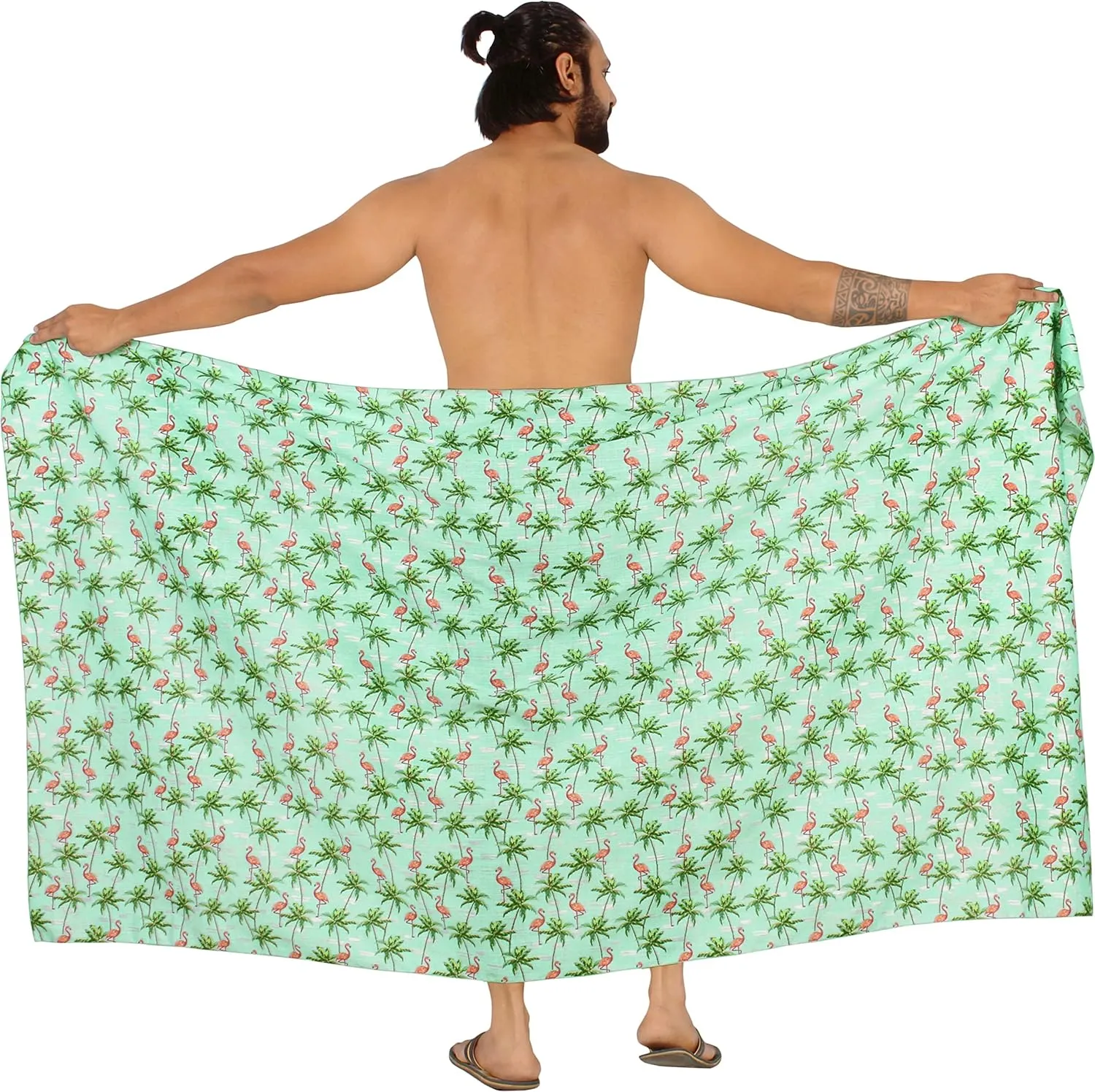 HAPPY BAY Men's Pareo Sarong Wrap Swim Bath