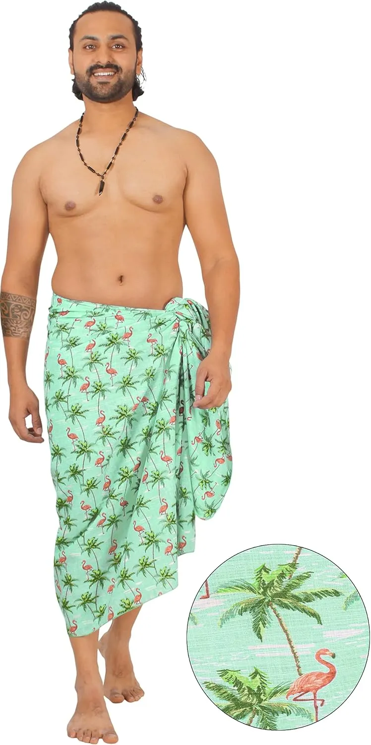 HAPPY BAY Men's Pareo Sarong Wrap Swim Bath