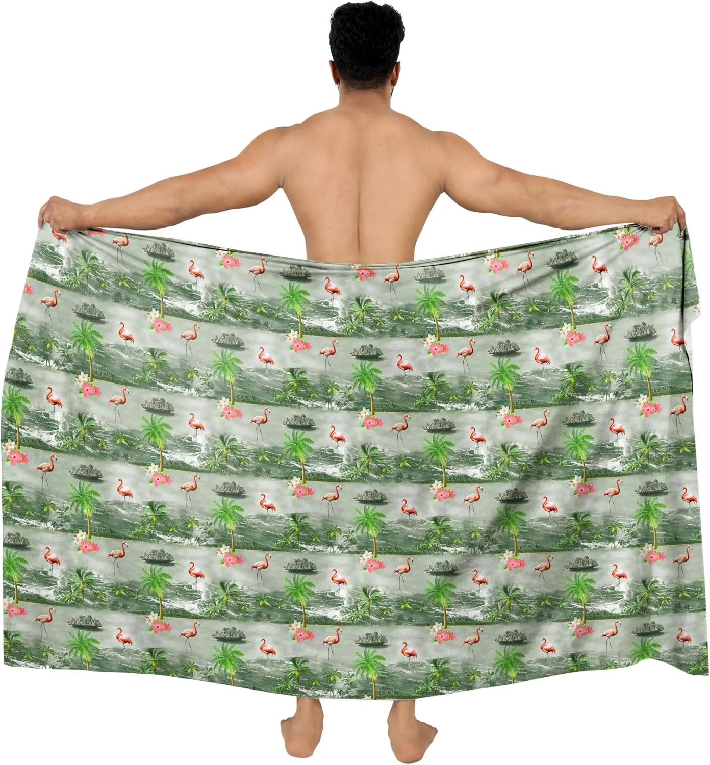HAPPY BAY Men's Pareo Sarong Wrap Swim Bath