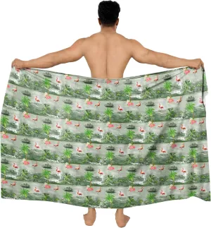 HAPPY BAY Men's Pareo Sarong Wrap Swim Bath