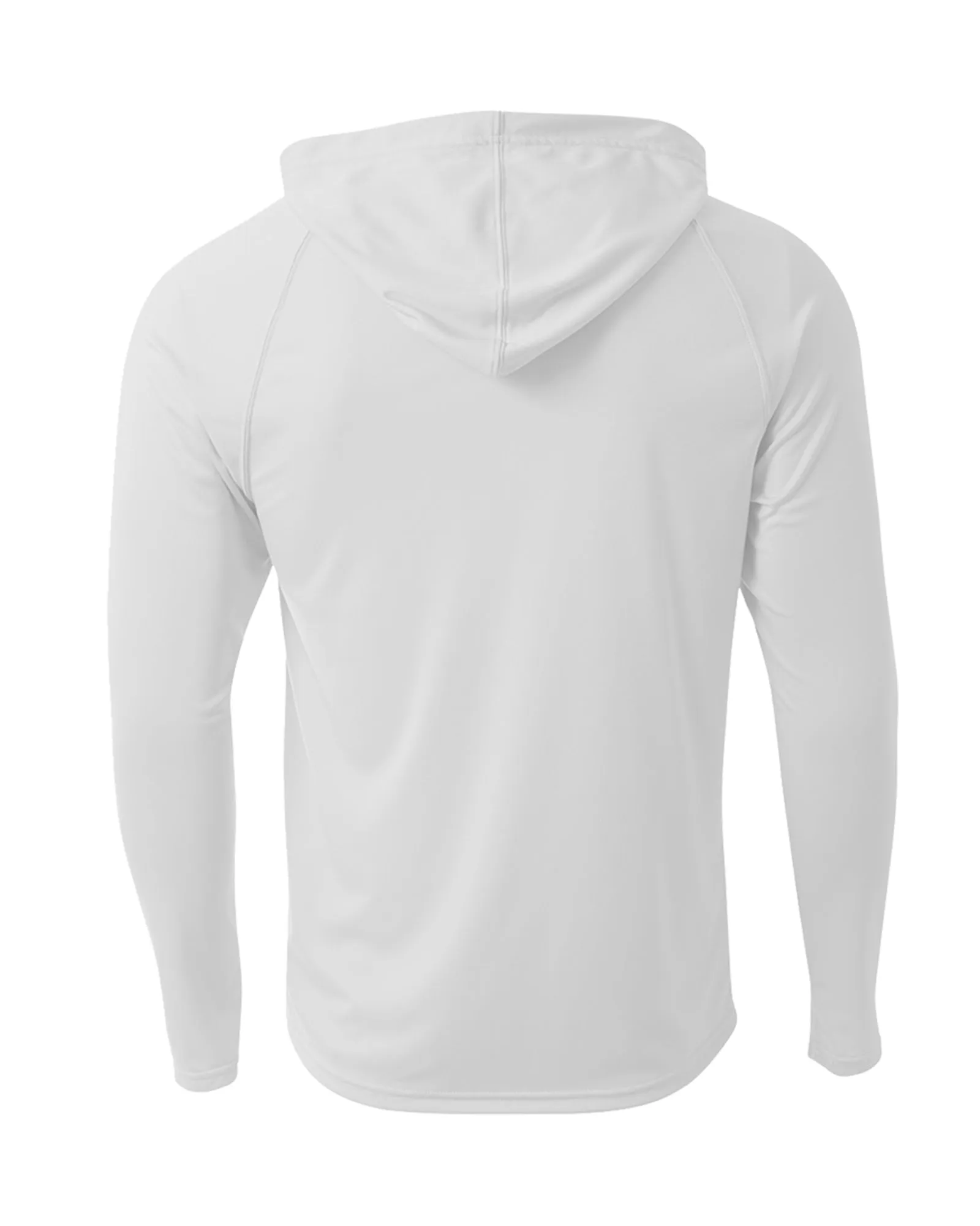 Hardcore Men's Long Sleeve Hooded Rash Guard Comfortable Performance Swim Shirt