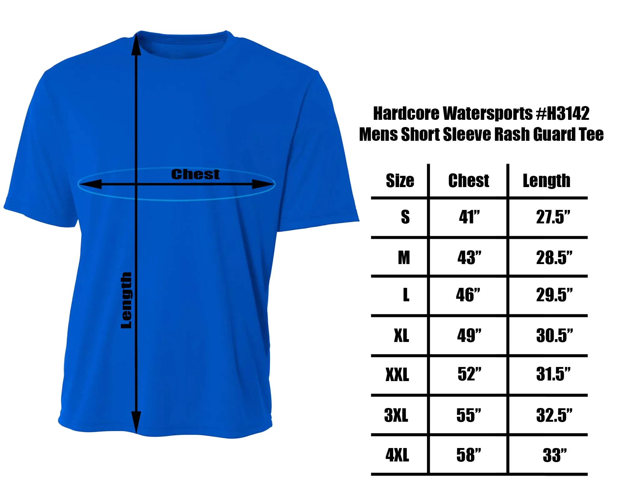 Hardcore Men's Long Sleeve Hooded Rash Guard Comfortable Performance Swim Shirt