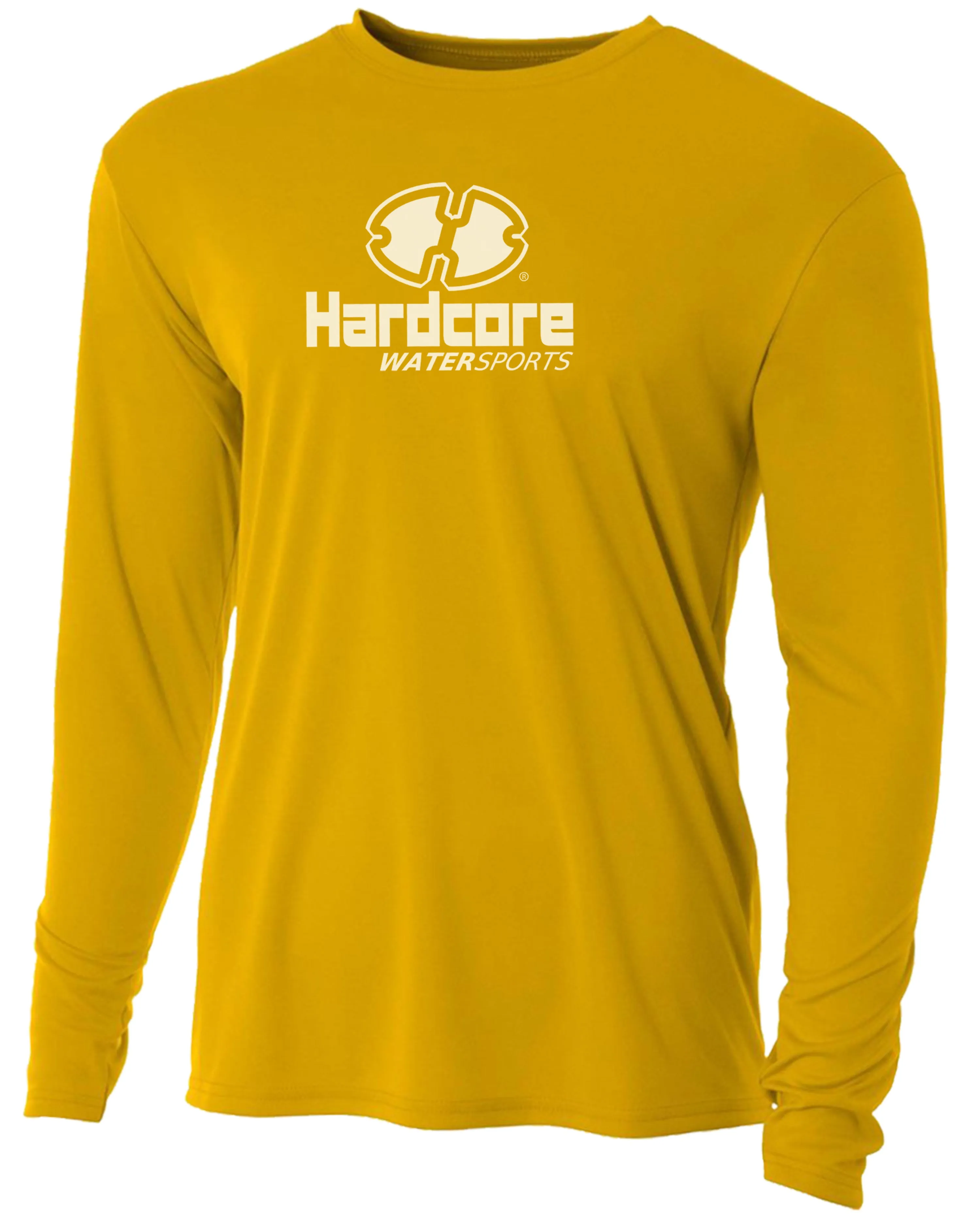 Hardcore Men's Long Sleeve Loose Fit Rash Guard Surf Shirt for Water Sports | Lightweight, Quick-Dry Swimwear