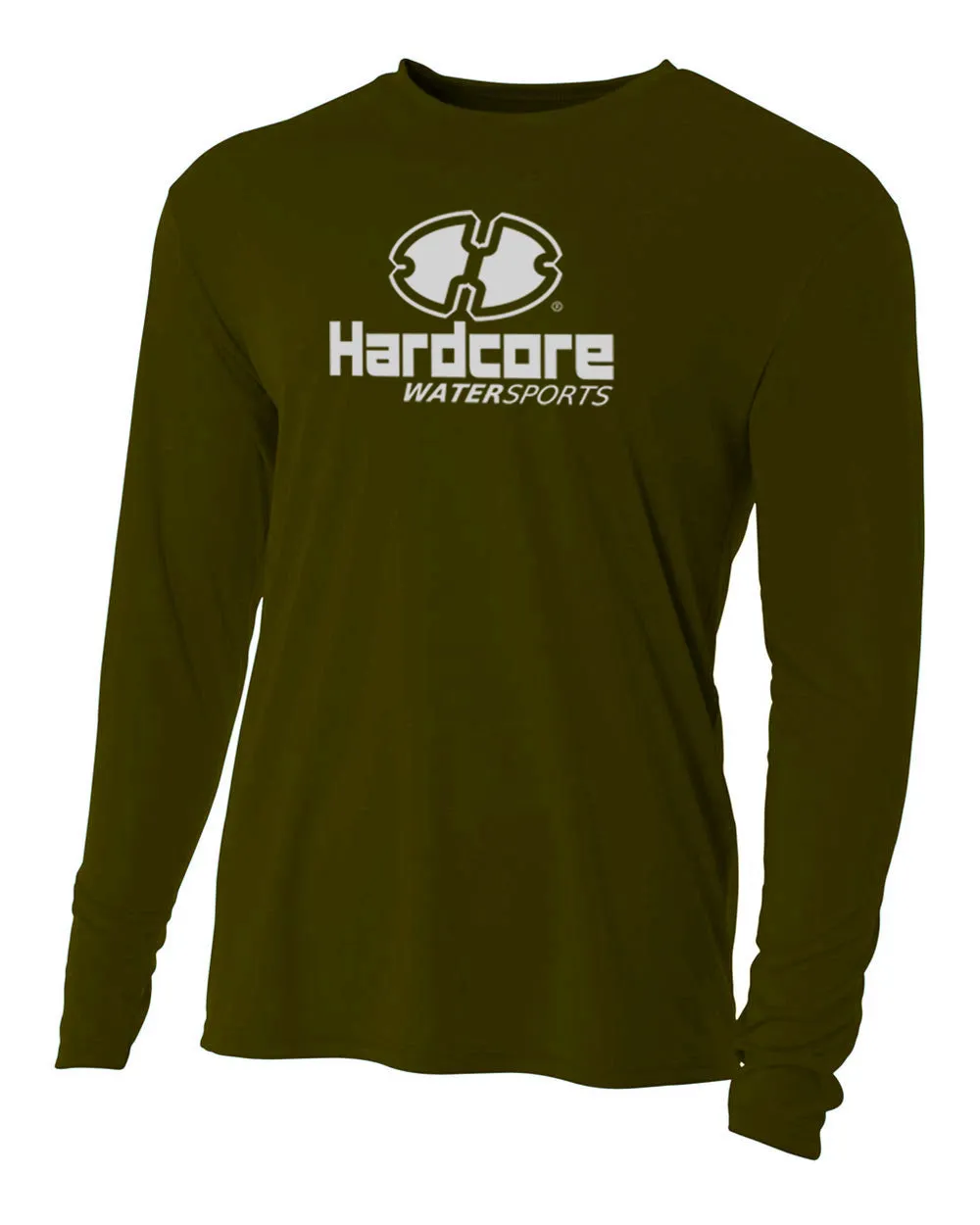 Hardcore Men's Long Sleeve Loose Fit Rash Guard Surf Shirt for Water Sports | Lightweight, Quick-Dry Swimwear