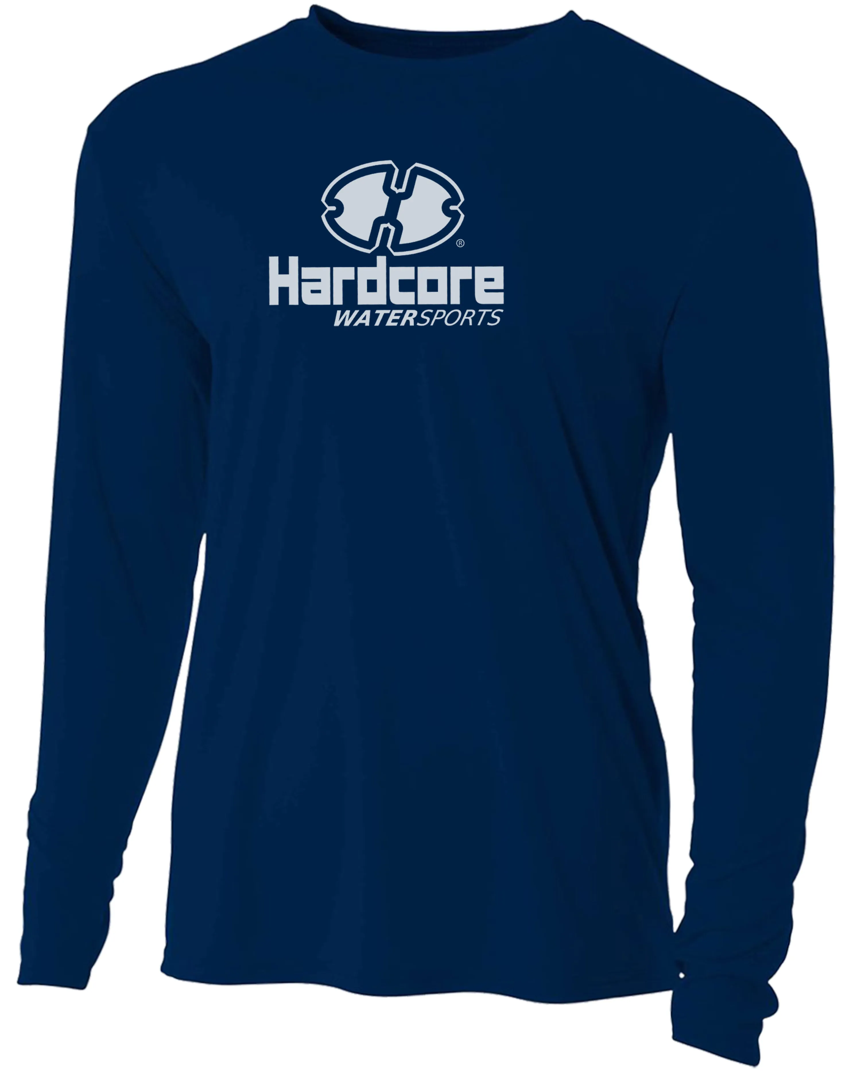 Hardcore Men's Long Sleeve Loose Fit Rash Guard Surf Shirt for Water Sports | Lightweight, Quick-Dry Swimwear