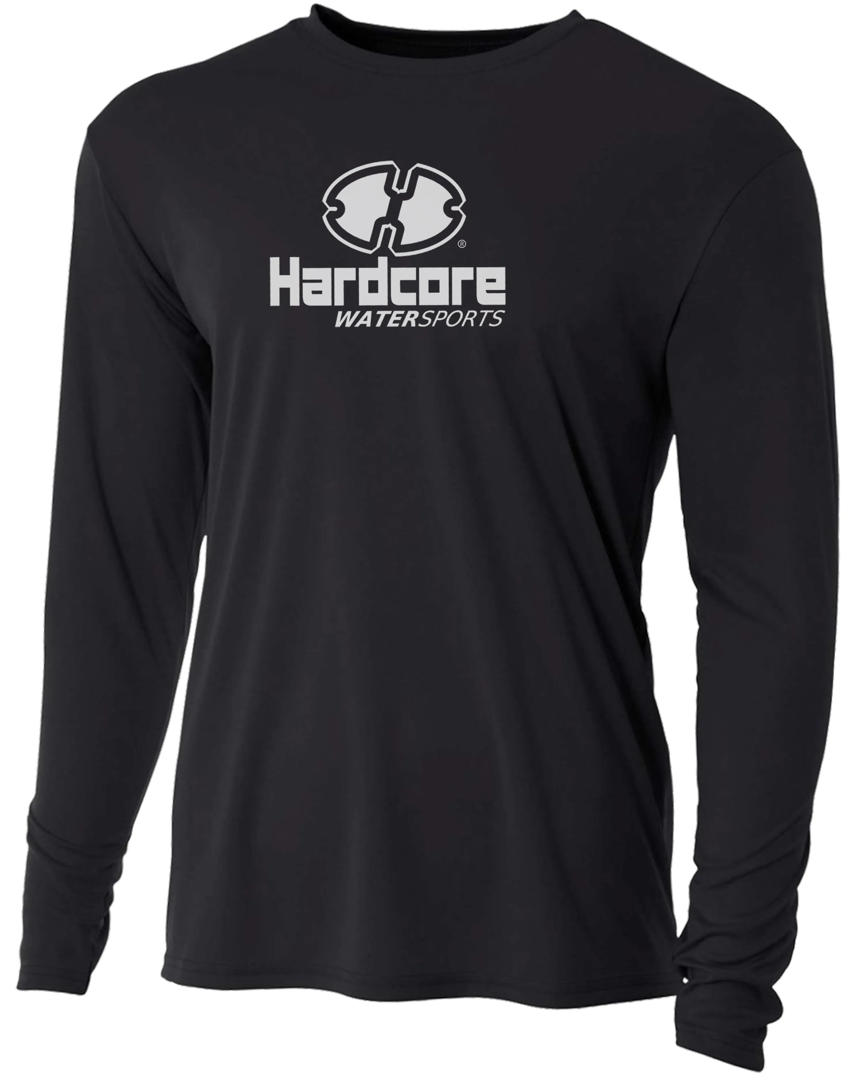 Hardcore Men's Long Sleeve Loose Fit Rash Guard Surf Shirt for Water Sports | Lightweight, Quick-Dry Swimwear