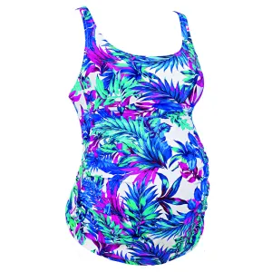 Hatutu Palm Leaf Print Maternity Tankini Swimsuit - Anita