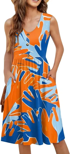 Hawaiian Dresses For Women Midi Floral Casual Swimwear Cover Ups Vacation Plus Size Mini Beach Dress