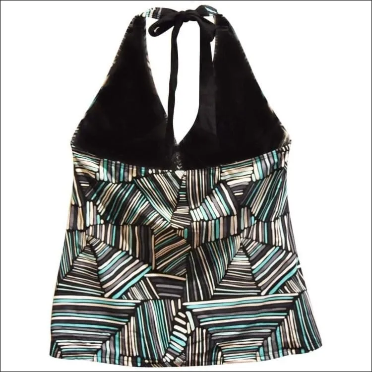 Heat Women's Plus Size Halter Tankini Swimsuit Top 18W 20W 22W 24W