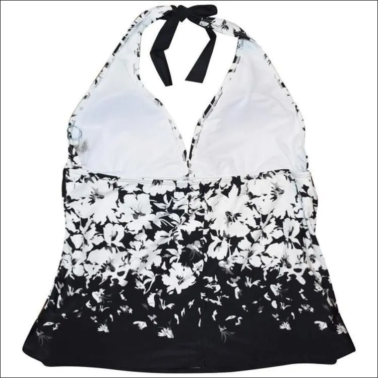Heat Women's Plus Size Halter Tankini Swimsuit Top 18W 20W 22W 24W