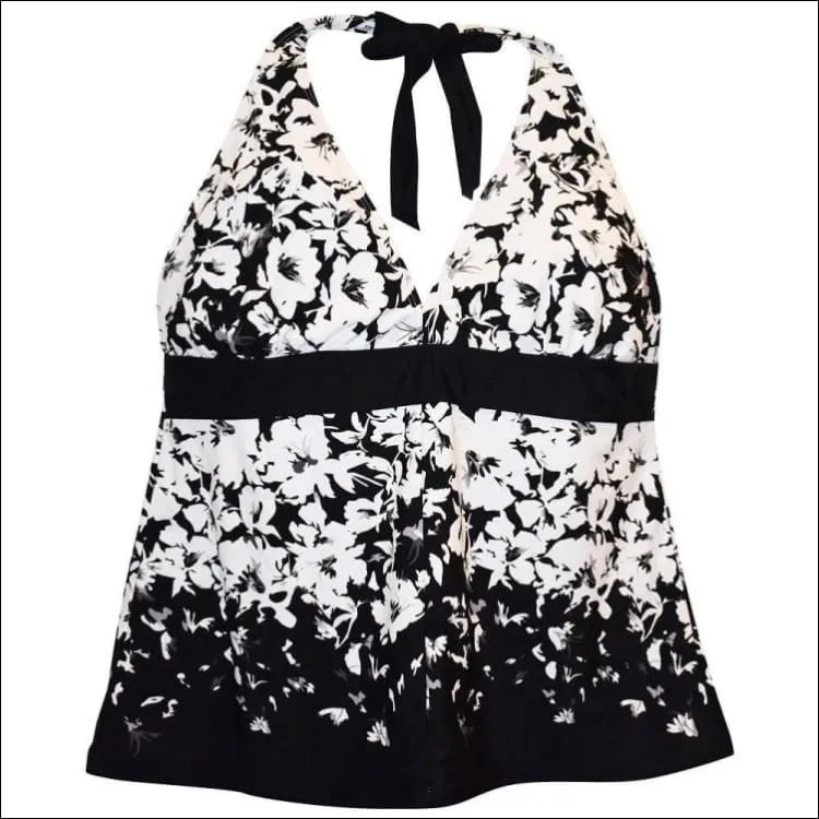 Heat Women's Plus Size Halter Tankini Swimsuit Top 18W 20W 22W 24W