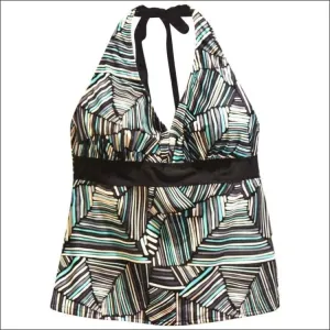 Heat Women's Plus Size Halter Tankini Swimsuit Top 18W 20W 22W 24W