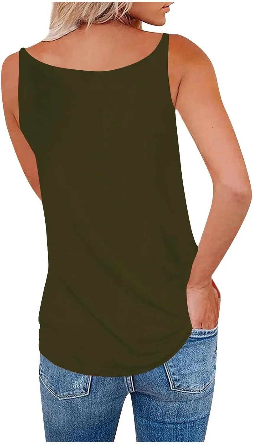 HGps8w Camisole Tops for Women 2025 Summer Sexy Zipper V Neck Tank Top Chain Strap Sleeveless Loose Beach Tee Shirts