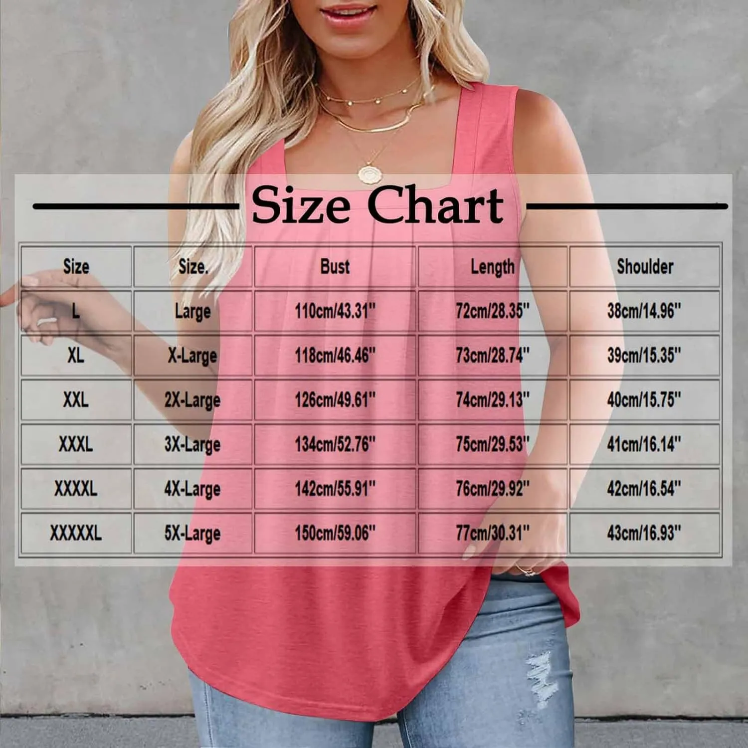 HGps8w Women's Pleated Plus Size Tank Tops Casual 2025 Summer Loose Fit Square Neck Sleeveless Tee Shirts Blouse