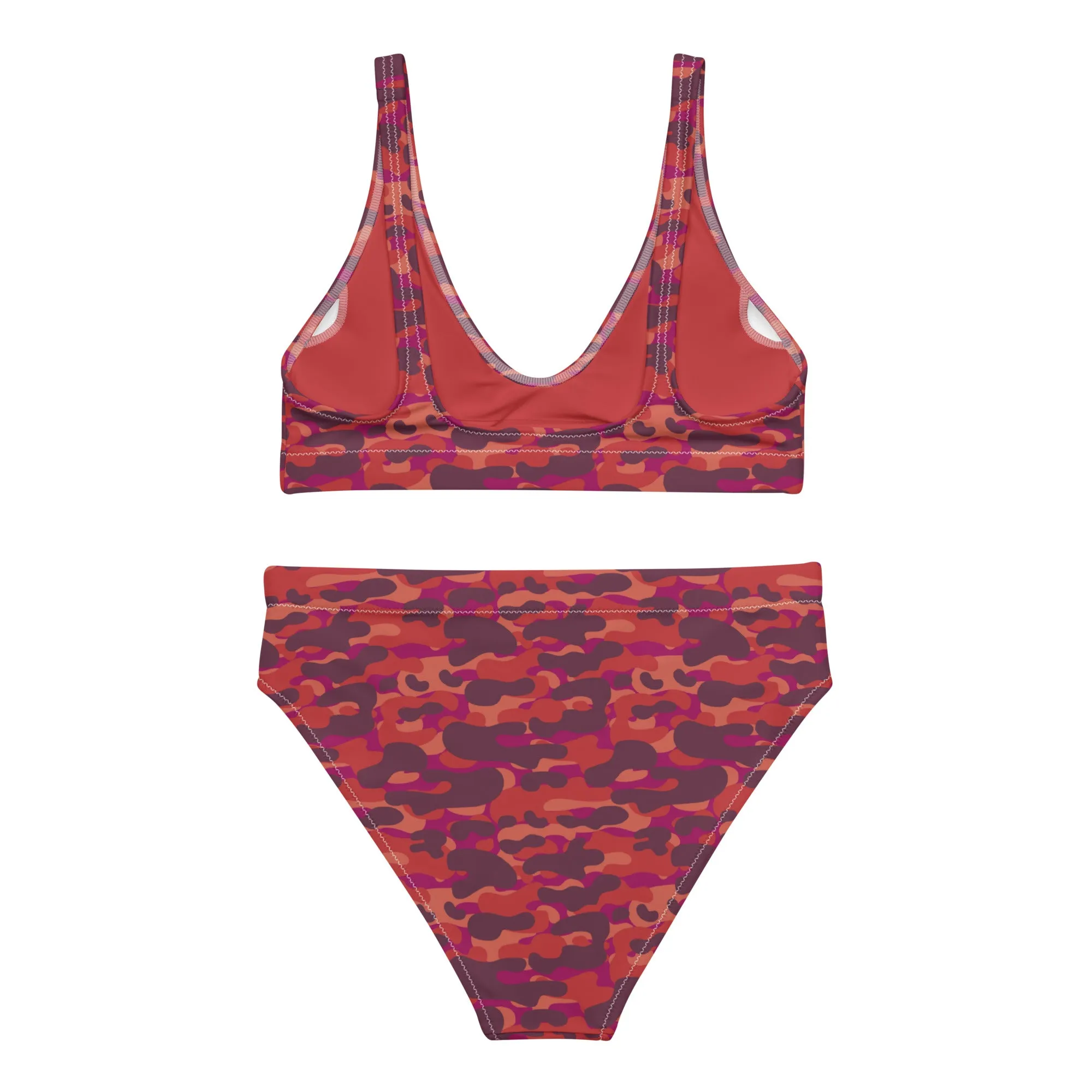 High Waisted Bikini Womens (Glamourange Luxury Bikini High Waisted - 0011 Patterns Model)