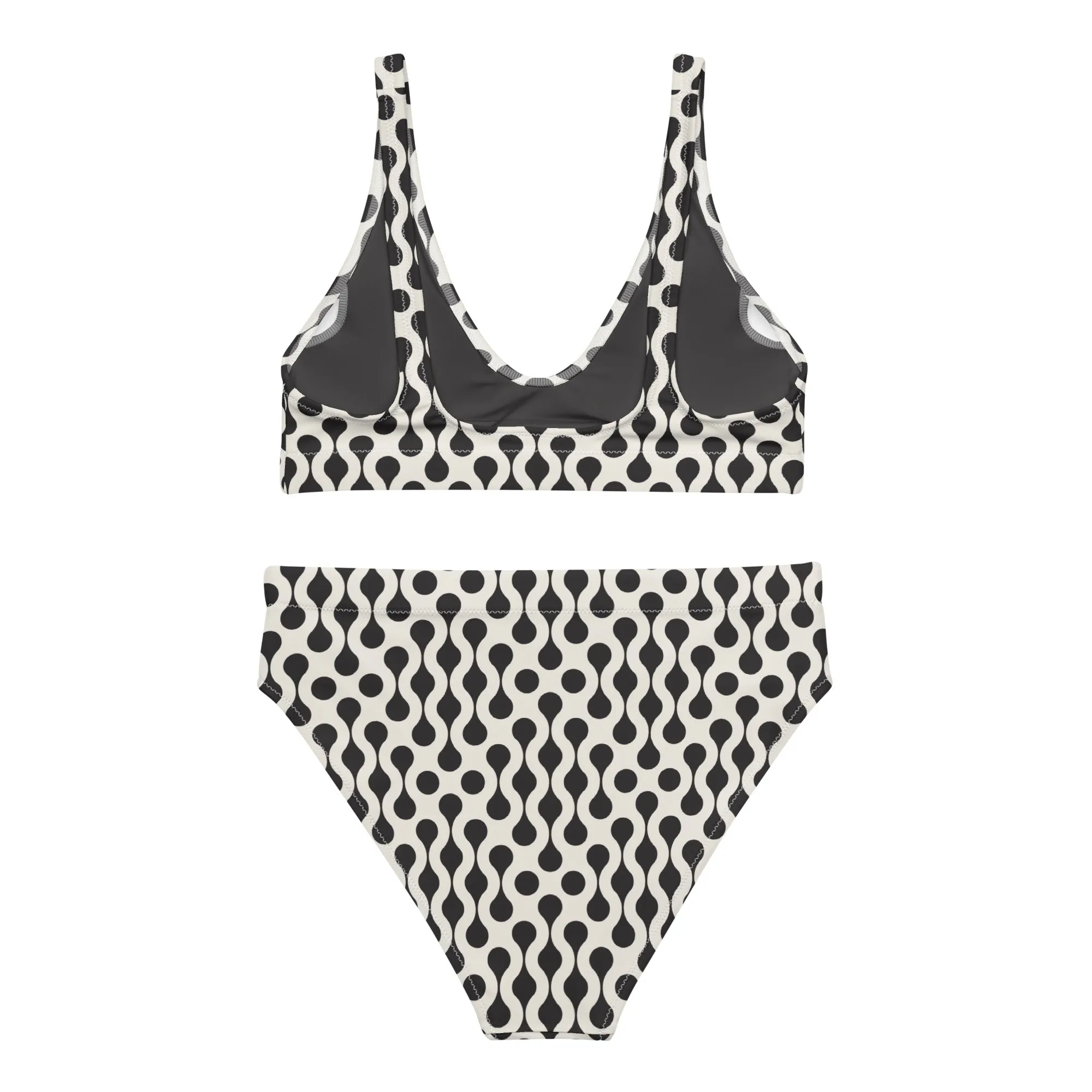High Waisted Bikini Womens (Glamourange Luxury Bikini High Waisted - 0029 Patterns Model)