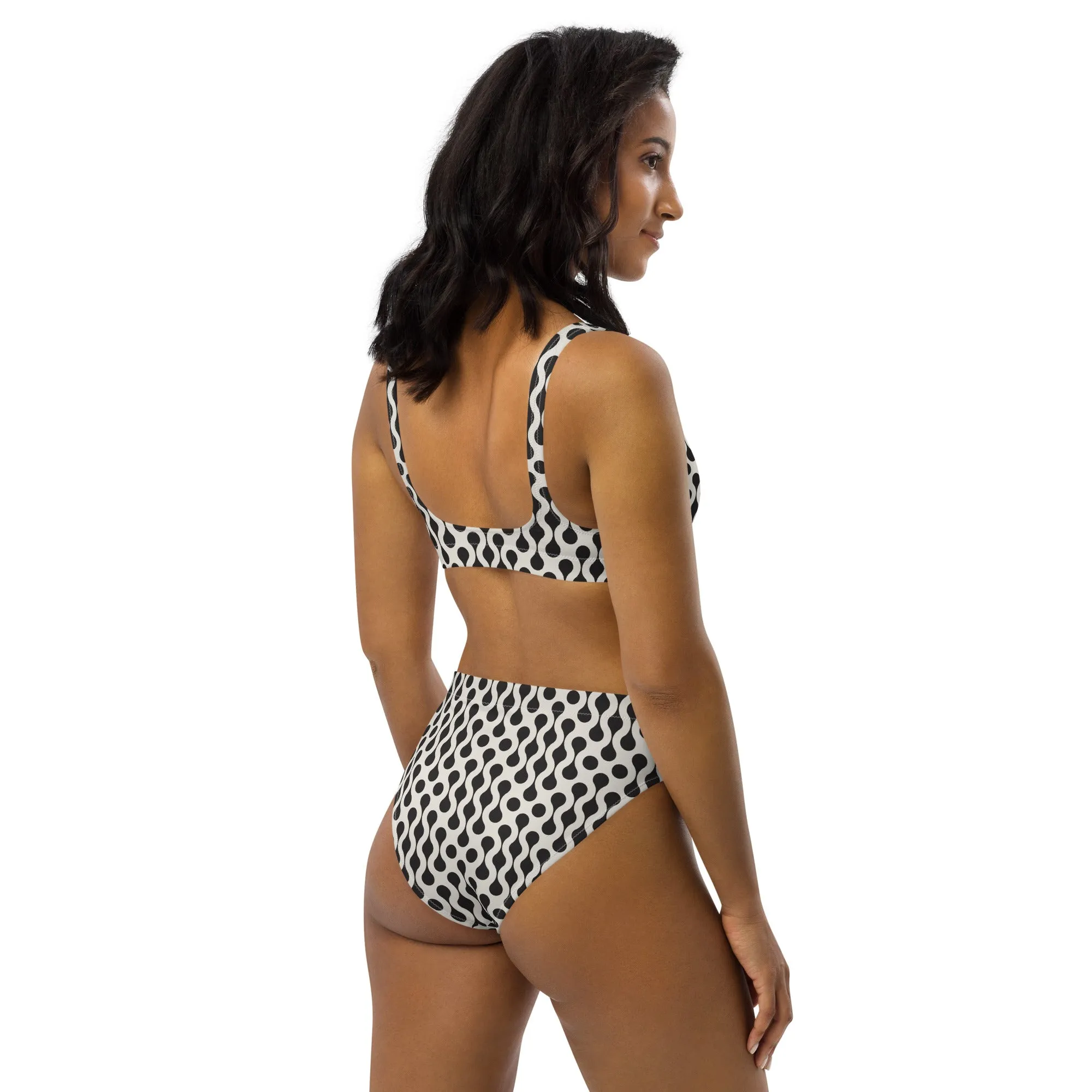 High Waisted Bikini Womens (Glamourange Luxury Bikini High Waisted - 0029 Patterns Model)