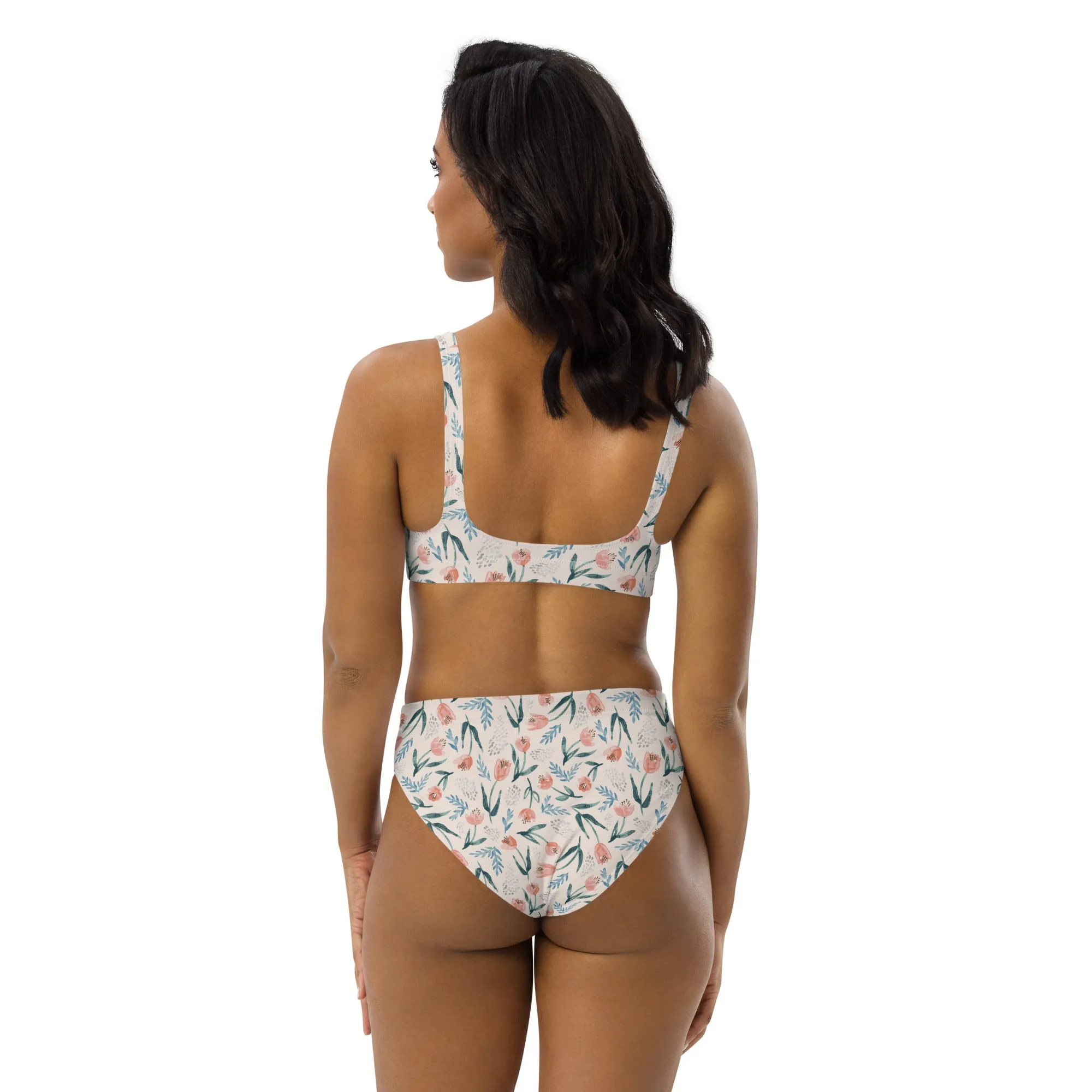 High Waisted Bikini Womens (Glamourange Luxury Bikini High Waisted - 0031 Patterns Model)