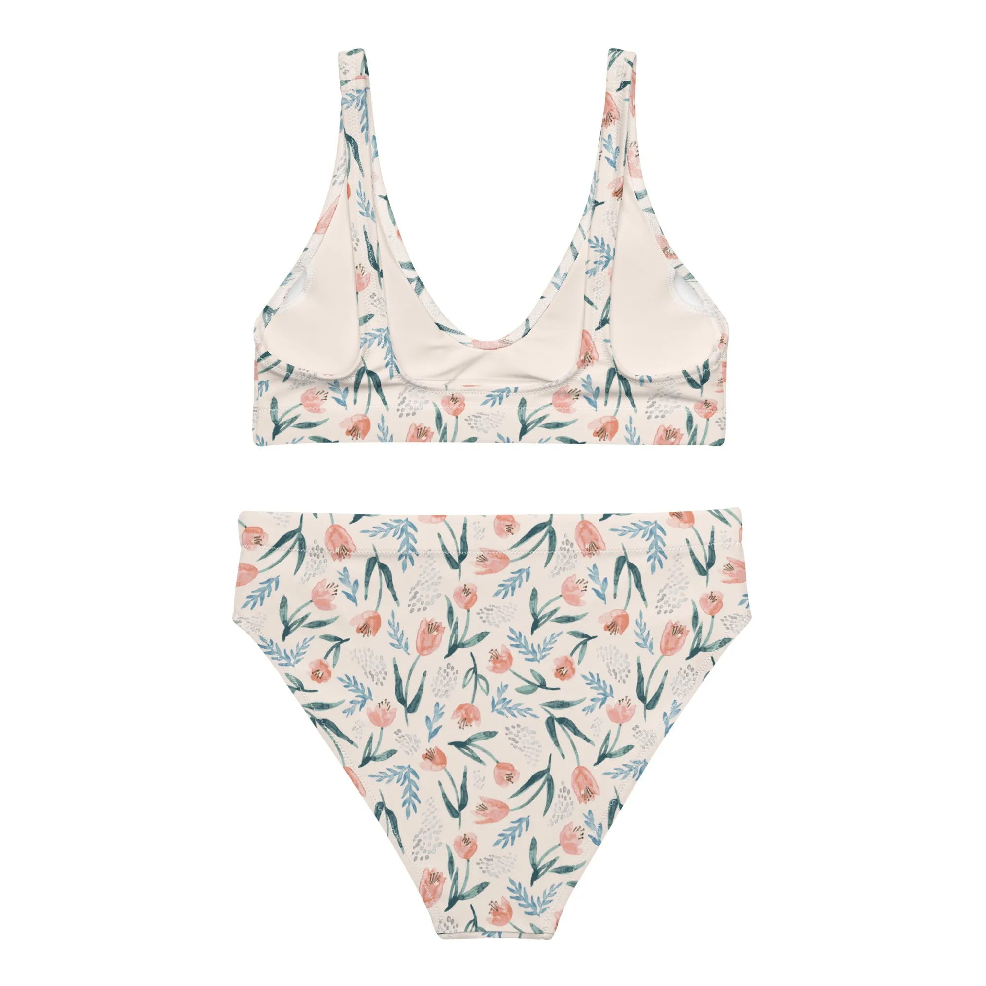 High Waisted Bikini Womens (Glamourange Luxury Bikini High Waisted - 0031 Patterns Model)