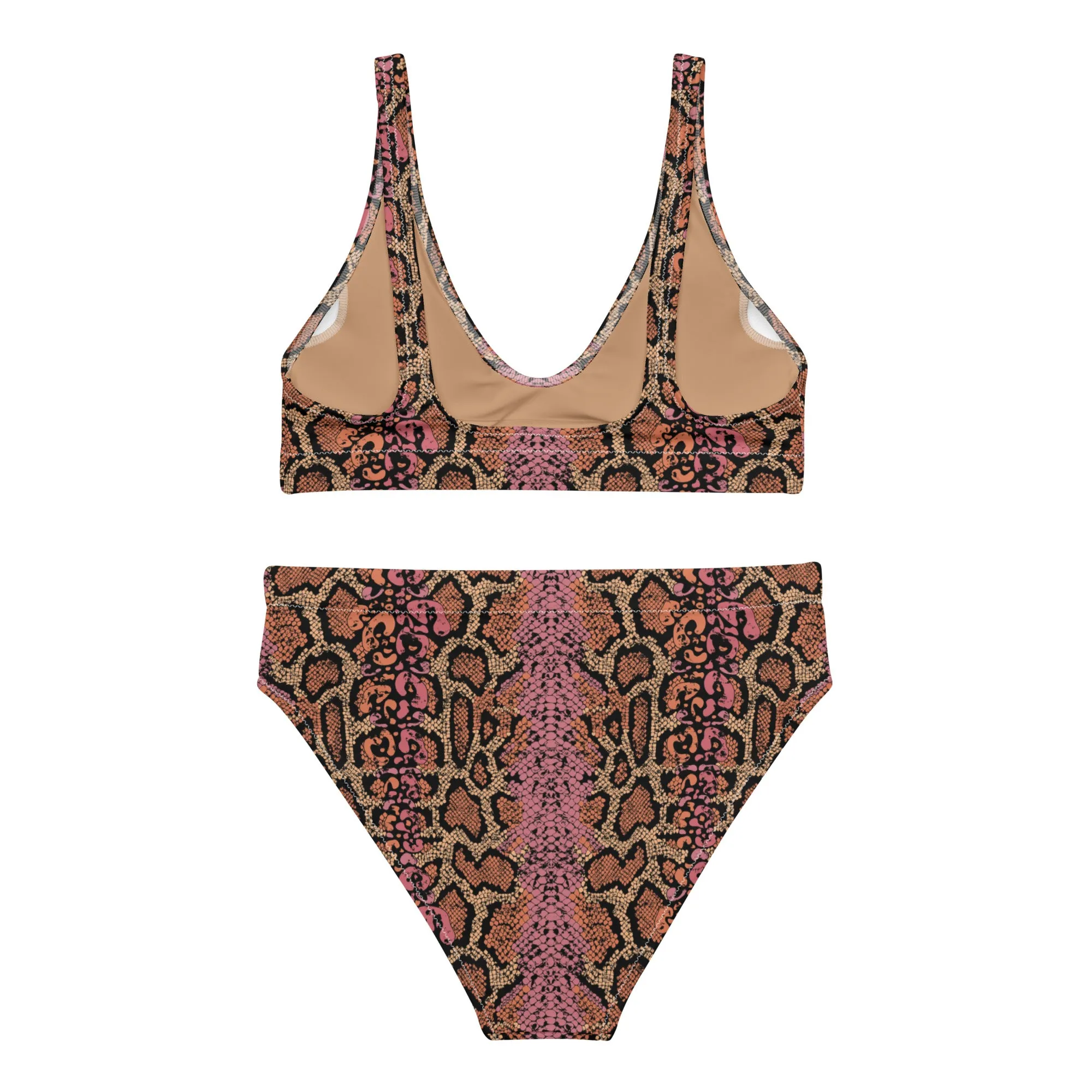 High Waisted Bikini Womens (Glamourange Luxury Bikini High Waisted - 0038 Patterns Model)
