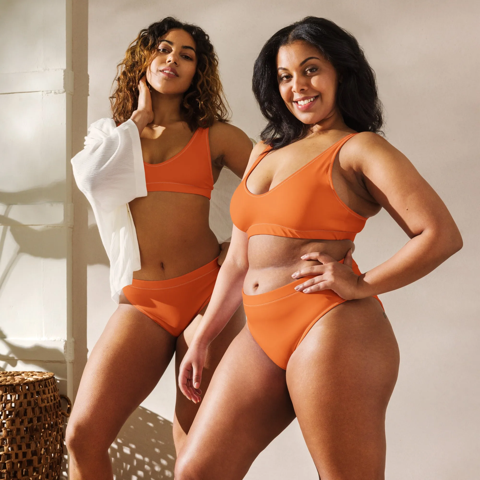 High Waisted Bikini Womens (Glamourange Luxury Bikini High Waisted - 005 Colours Model)