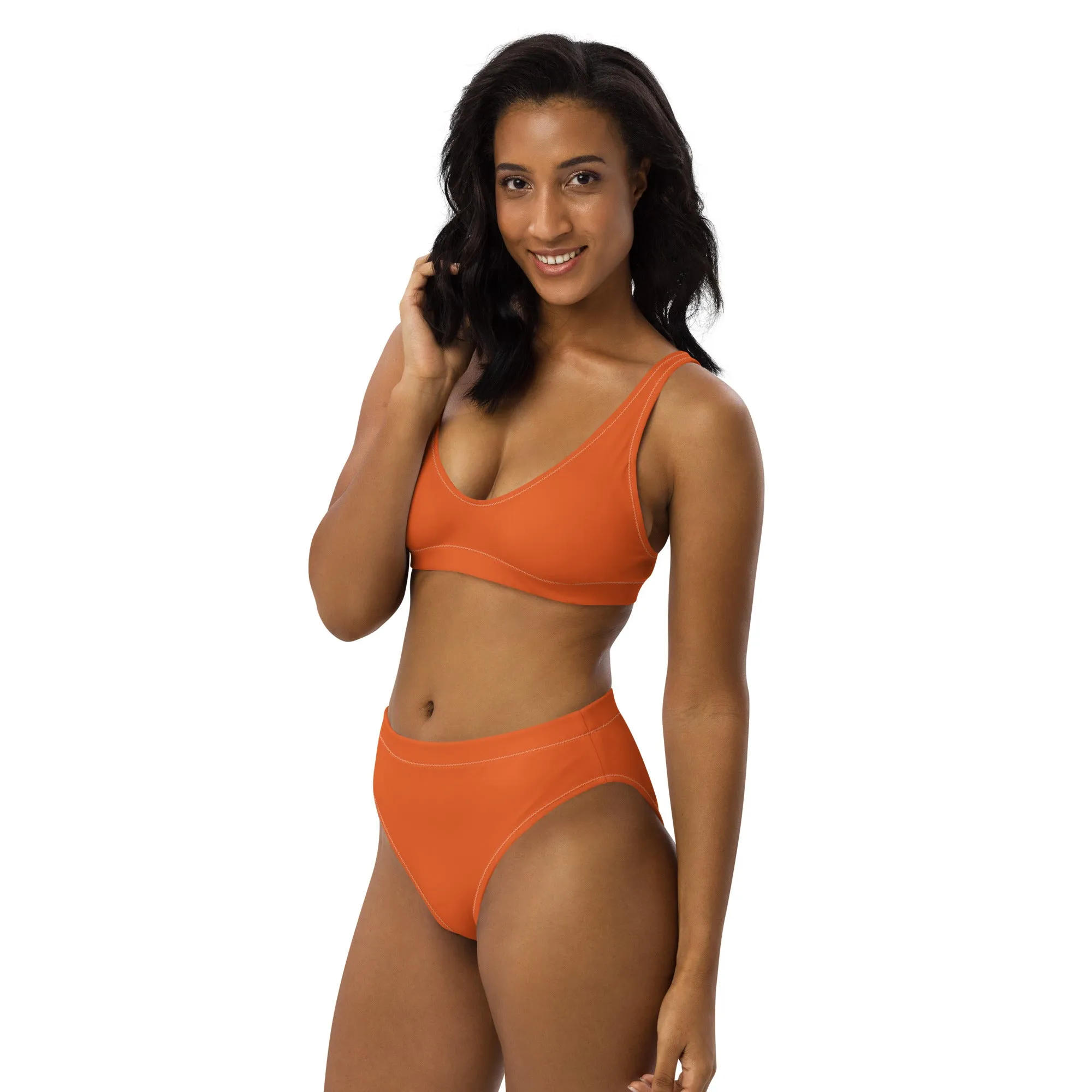 High Waisted Bikini Womens (Glamourange Luxury Bikini High Waisted - 005 Colours Model)
