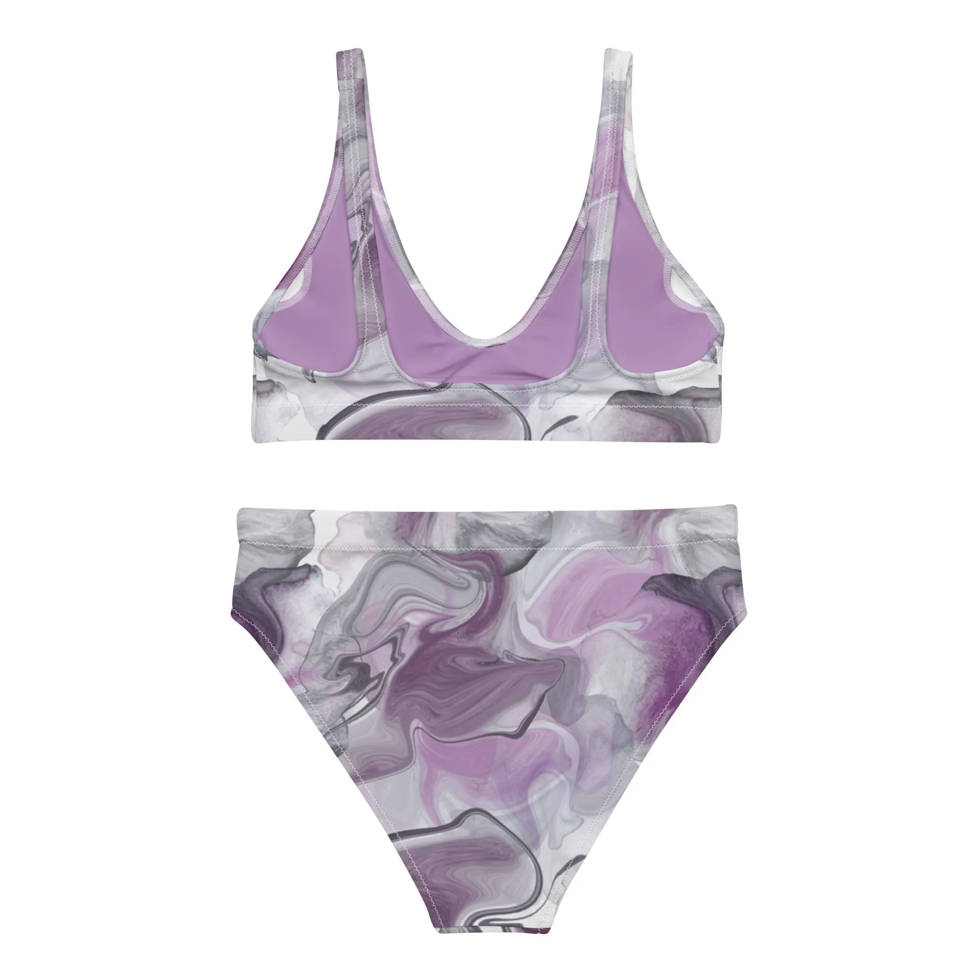 High Waisted Bikini Womens (Glamourange Luxury Bikini High Waisted - 0063 Patterns Model)