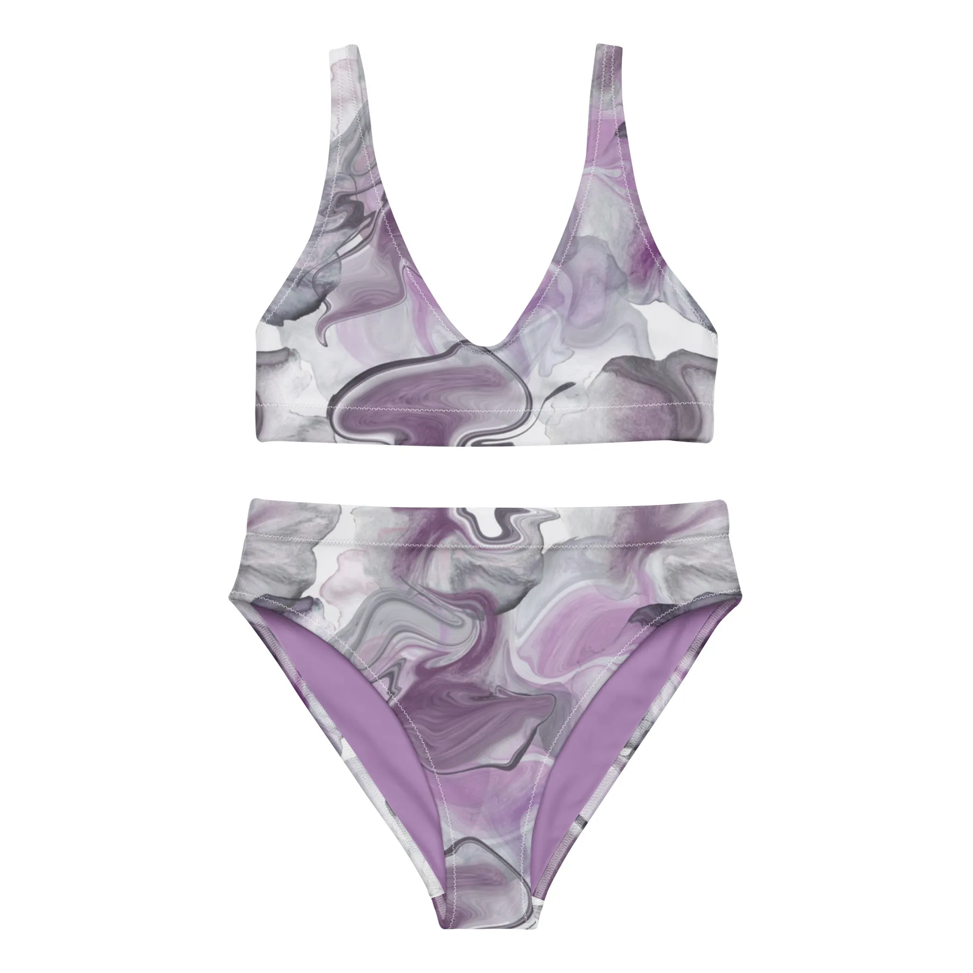 High Waisted Bikini Womens (Glamourange Luxury Bikini High Waisted - 0063 Patterns Model)