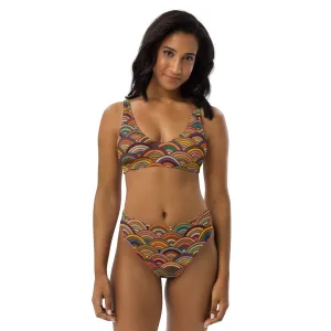 High Waisted Bikini Womens (Glamourange Luxury Bikini High Waisted - 0092 Patterns Model)