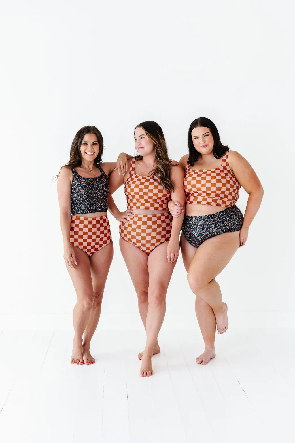 High Waisted Bottoms in Check Me Out