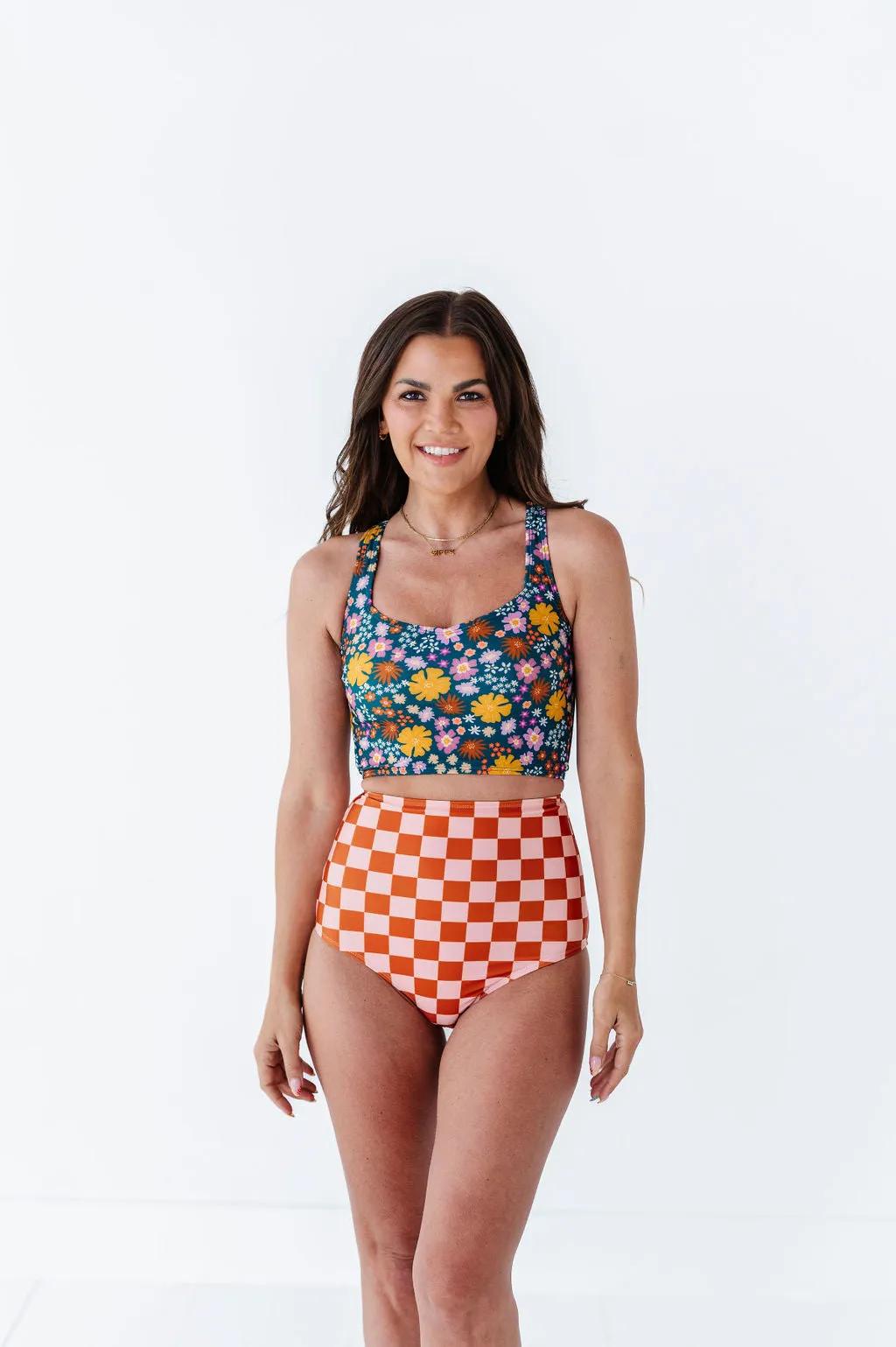 High Waisted Bottoms in Check Me Out